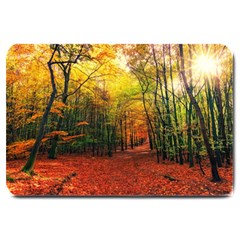 Forest Woods Autumn Nature Large Doormat by Proyonanggan