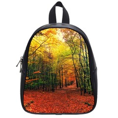 Forest Woods Autumn Nature School Bag (small) by Proyonanggan