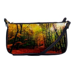 Forest Woods Autumn Nature Shoulder Clutch Bag by Proyonanggan