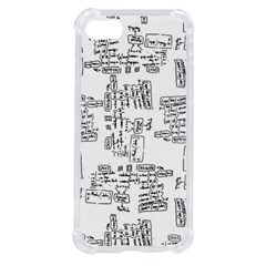 Blackboard Algorithms Black And White Pattern Iphone Se