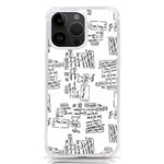 Blackboard Algorithms Black and White Pattern iPhone 14 Pro Max TPU UV Print Case Front