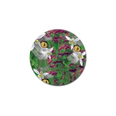 Illustrations Color Cat Flower Abstract Textures Golf Ball Marker (4 Pack) by anzea