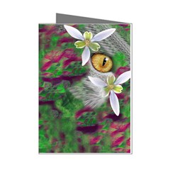 Illustrations Color Cat Flower Abstract Textures Mini Greeting Cards (pkg Of 8)