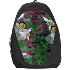 Illustrations Color Cat Flower Abstract Textures Backpack Bag by anzea