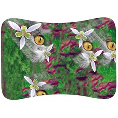 Illustrations Color Cat Flower Abstract Textures Velour Seat Head Rest Cushion by anzea