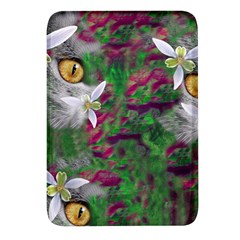 Illustrations Color Cat Flower Abstract Textures Rectangular Glass Fridge Magnet (4 Pack) by anzea