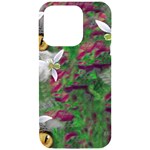 Illustrations Color Cat Flower Abstract Textures iPhone 15 Pro Black UV Print PC Hardshell Case Front