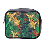 Illustrations Color Cat Flower Abstract Textures Orange Mini Toiletries Bag (Two Sides) Front