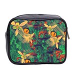 Illustrations Color Cat Flower Abstract Textures Orange Mini Toiletries Bag (Two Sides) Back