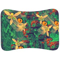 Illustrations Color Cat Flower Abstract Textures Orange Velour Seat Head Rest Cushion