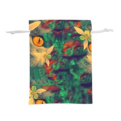 Illustrations Color Cat Flower Abstract Textures Orange Lightweight Drawstring Pouch (s) by anzea