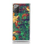 Illustrations Color Cat Flower Abstract Textures Orange Samsung Galaxy Note 20 TPU UV Case Front