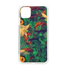 Illustrations Color Cat Flower Abstract Textures Orange Iphone 11 Tpu Uv Print Case by anzea