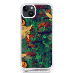 Illustrations Color Cat Flower Abstract Textures Orange Iphone 14 Plus Tpu Uv Print Case by anzea