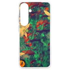 Illustrations Color Cat Flower Abstract Textures Orange Samsung Galaxy S24 Ultra 6 9 Inch Tpu Uv Case by anzea