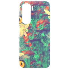 Illustrations Color Cat Flower Abstract Textures Orange Samsung Galaxy S24 Plus 6 7 Inch Black Tpu Uv Case by anzea