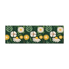 Flower Green Pattern Floral Sticker (bumper)