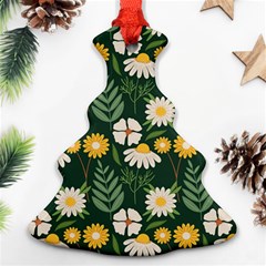 Flower Green Pattern Floral Ornament (christmas Tree) 