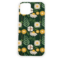 Flower Green Pattern Floral Iphone 12 Pro Max Tpu Uv Print Case by anzea