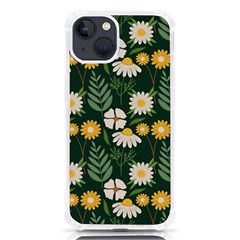 Flower Green Pattern Floral Iphone 13 Tpu Uv Print Case by anzea