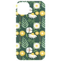 Flower Green Pattern Floral Iphone 15 Pro Black Uv Print Pc Hardshell Case