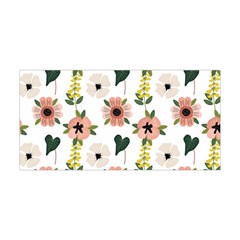 Flower White Pattern Floral Yoga Headband by anzea