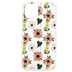 Flower White Pattern Floral iPhone 12 Pro max TPU UV Print Case