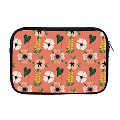 Flower Pink Brown Pattern Floral Apple Macbook Pro 17  Zipper Case