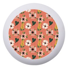 Flower Pink Brown Pattern Floral Dento Box With Mirror by anzea