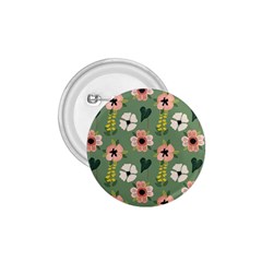 Flower Green Pink Pattern Floral 1 75  Buttons by anzea