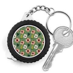 Flower Green Pink Pattern Floral Measuring Tape