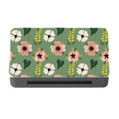 Flower Green Pink Pattern Floral Memory Card Reader With Cf by anzea