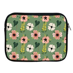 Flower Green Pink Pattern Floral Apple Ipad 2/3/4 Zipper Cases by anzea