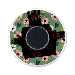 Flower Green Pink Pattern Floral On-the-go Memory Card Reader by anzea