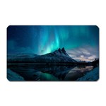 Aurora Borealis Mountain Reflection Magnet (Rectangular) Front