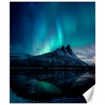 Aurora Borealis Mountain Reflection Canvas 8  x 10  8.15 x9.66  Canvas - 1