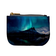 Aurora Borealis Mountain Reflection Mini Coin Purse by Grandong