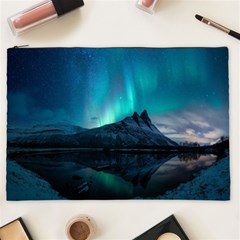 Aurora Borealis Mountain Reflection Cosmetic Bag (xxl) by Grandong