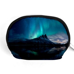 Aurora Borealis Mountain Reflection Accessory Pouch (medium) by Grandong