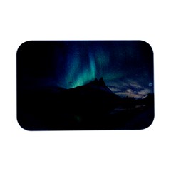 Aurora Borealis Mountain Reflection Open Lid Metal Box (silver)   by Grandong