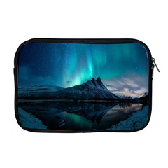 Aurora Borealis Mountain Reflection Apple Macbook Pro 17  Zipper Case by Grandong