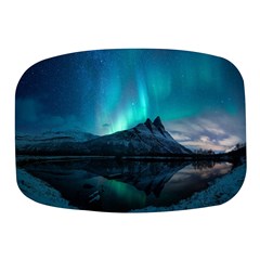 Aurora Borealis Mountain Reflection Mini Square Pill Box by Grandong