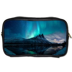 Aurora Borealis Mountain Reflection Toiletries Bag (two Sides) by Grandong