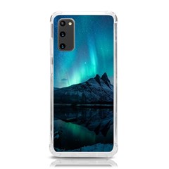 Aurora Borealis Mountain Reflection Samsung Galaxy S20 6 2 Inch Tpu Uv Case by Grandong