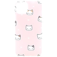 Cute Cat Cartoon Doodle Seamless Pink Pattern Iphone 15 Pro Black Uv Print Pc Hardshell Case by Grandong