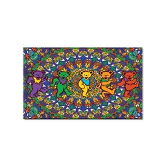 Dead Dancing Bears Grateful Dead Pattern Sticker Rectangular (10 Pack) by Grandong