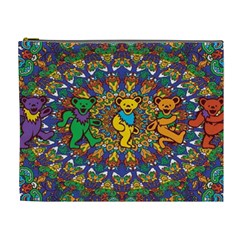 Dead Dancing Bears Grateful Dead Pattern Cosmetic Bag (xl) by Grandong