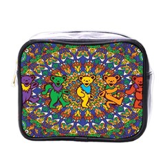 Dead Dancing Bears Grateful Dead Pattern Mini Toiletries Bag (one Side) by Grandong