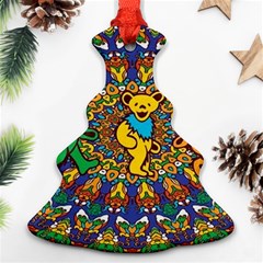 Dead Dancing Bears Grateful Dead Pattern Christmas Tree Ornament (two Sides) by Grandong