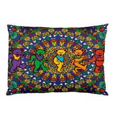 Dead Dancing Bears Grateful Dead Pattern Pillow Case (two Sides) by Grandong